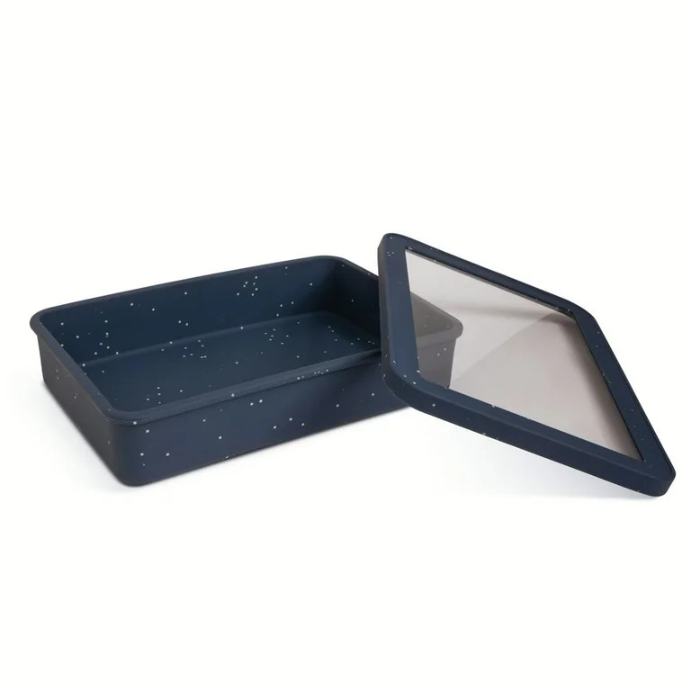 Thyme & Table 9" x 13" Silicone Baking Dish & Lid Set - Atlantic Blue | Walmart (US)