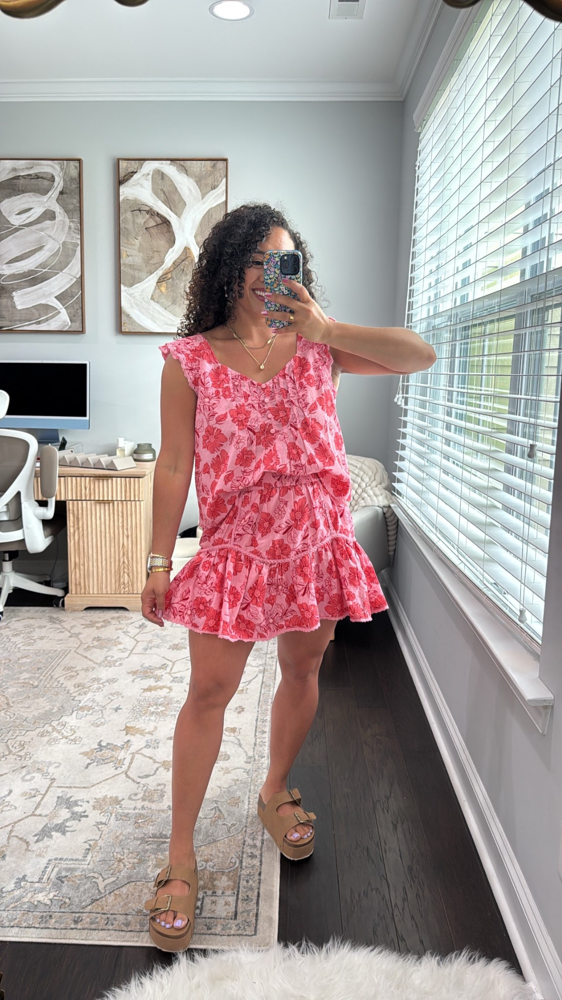 Walmart set by Jessica Simpson this is a regular skirt but you could add biker shorts wearing a medium in both pieces skirt has an elastic waistband 

#LTKFindsUnder50 #LTKShoeCrush #LTKMidsize