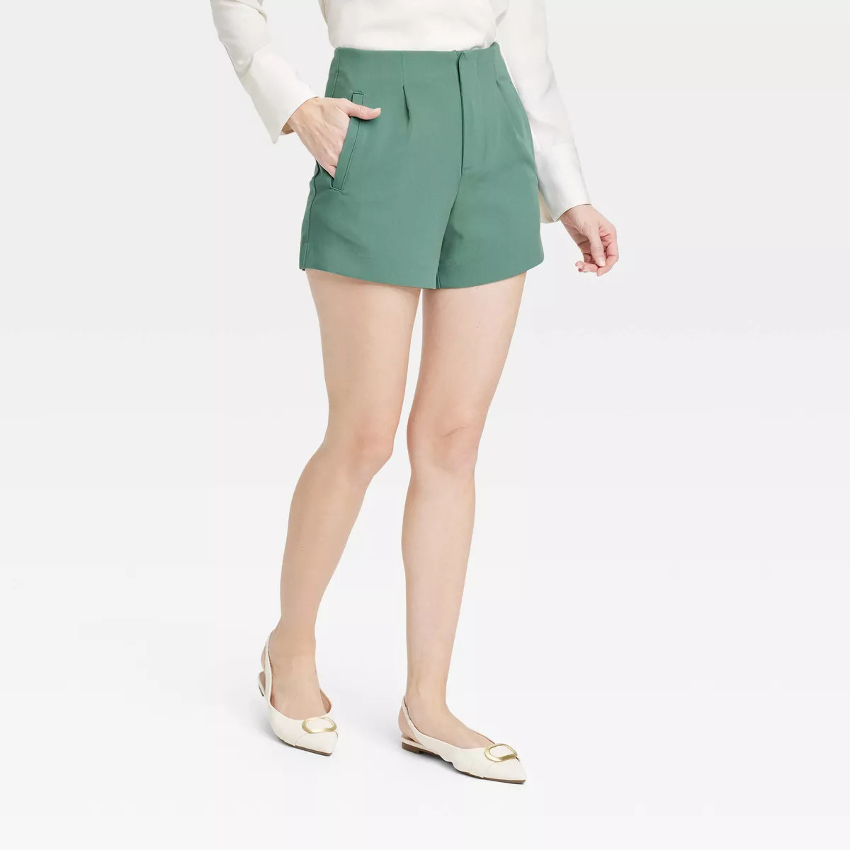 Women's High-Rise Tailored Shorts - A New Day™ | Target