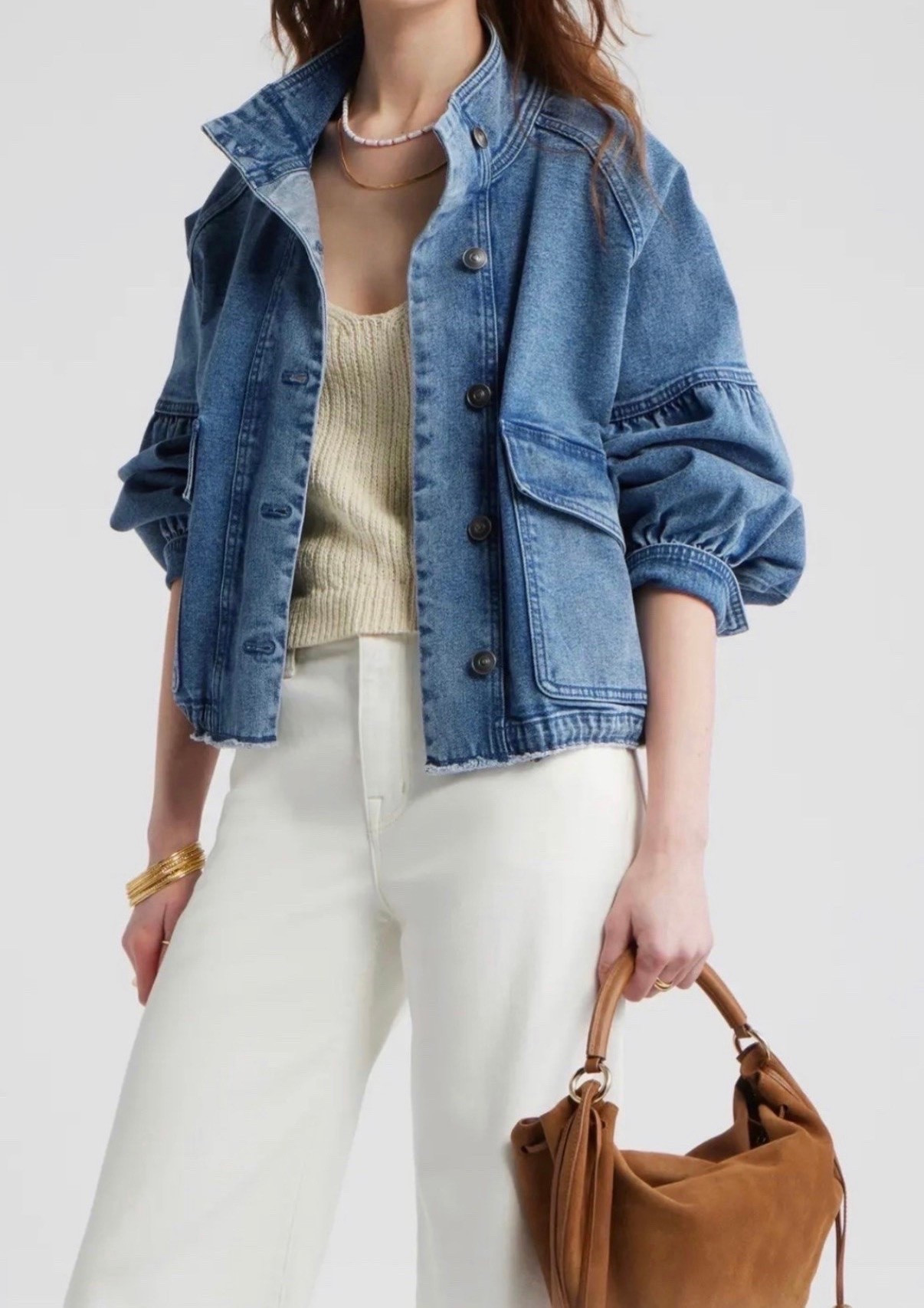Perfect summer denim jacket 
White jeans

#LTKgrwm #LTKootd