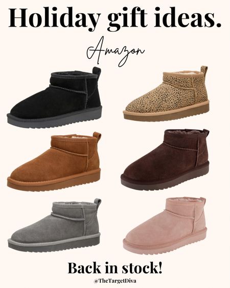 GIFT IDEA: These comfy boots are similar to another popular brand, but are only a fraction of the price! 🙌🏼 AND they’re back in stock in several colors (they’ve been super popular lately!) I have the chestnut/brown pair, and they’re super comfy and cute for the winter season! I’m usually a 7.5 and ordered a size 8– fit perfect! 


#miniboots #shortboots #boots #booties #winterboots #brownboots #blackboots #shoes #winterstyle #winteroutfit #cozy #comfyboots #amazonfinds #amazon #cushionaire #cushionaireboots #ugglookalikes #ugginspired #leopard #leopardboots #cozygifts #giftsforthehomebody #sale #giftidea #giftsforher #giftsforteens #giftsforteengirls #giftsformom #christmasgift #holidaygift #christmas #holidays 



#LTKSeasonal #LTKHoliday #LTKGiftGuide