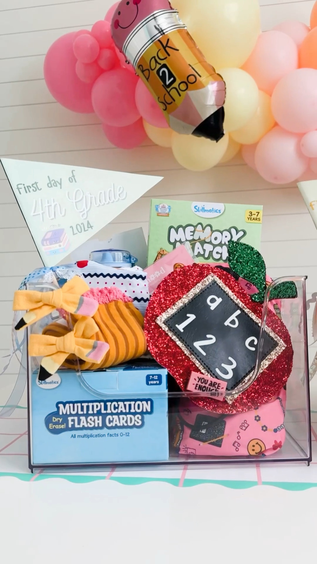 Can’t believe we have less than a week until school starts✏️ 🚌 🍎

I gave these baskets to the girls before our BTS party to get them excited for the new school year. Some of the items are new and some are what we have loved from the past that we will reuse this again year. 

@skillmatics games are now @walmart in the back to school section. My girls love so many of their games. If you have a #thirdgrade student the multiplication flash cards are so helpful! 

Handmade pencil & apple purses are from our favorite small shop @bellynnecrafts

#backtoschoolgiftidea
#backtoschool #firstdayofschool
#firstdayofpreschool #firstdayofprek #firstdayofkindergarten #backtoschoolbaskets #kindergarten #organization #playroom #playroomdecor #learnthroughplay #skillmatics #shopsmall #target #targetstyle #amazon #walmart #amazonfinds #mom #girlsclothes 


#LTKFindsUnder50 #LTKKids #LTKBacktoSchool