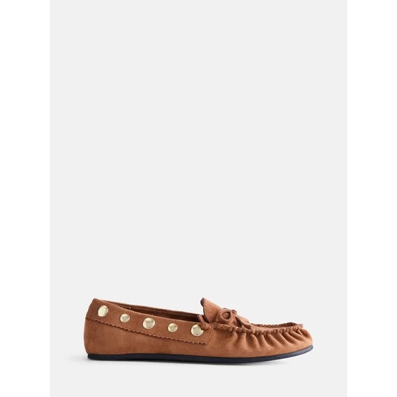 Scenario Women's Studded Moccasin Flats | Walmart (US)