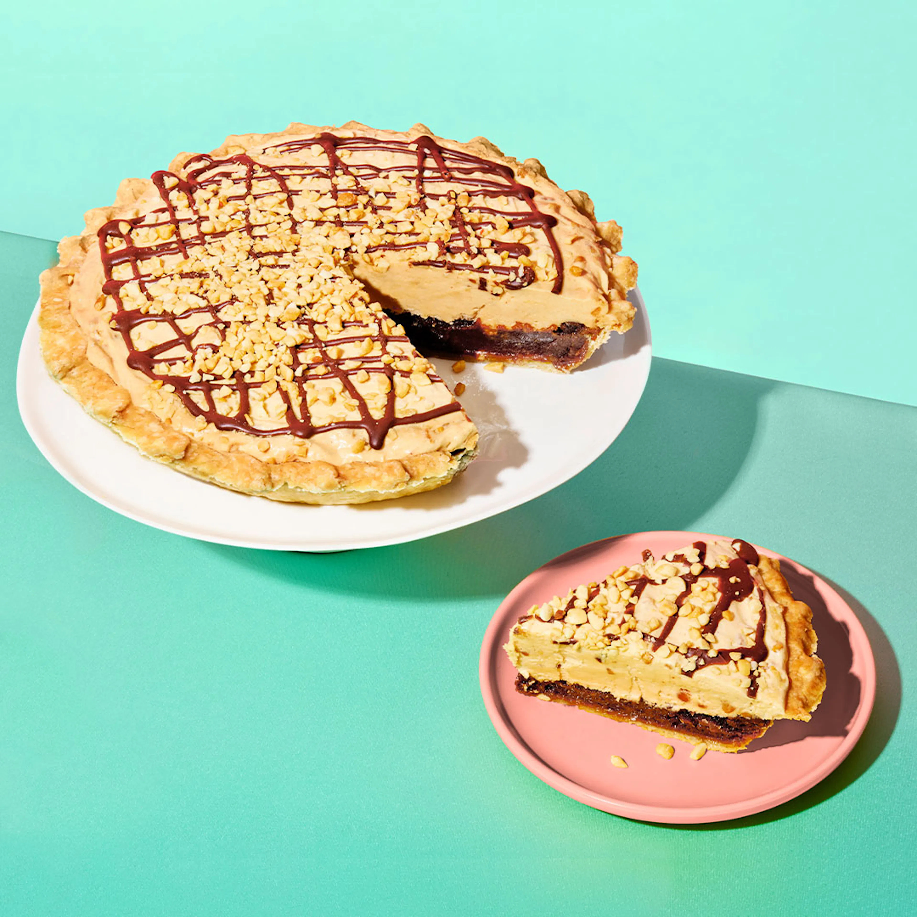 Signature Peanut Butter Fudge Pie by Stockholm Pie & General Store | Goldbelly | Goldbelly