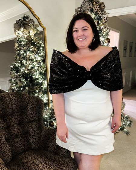 Sequins and wrapped up as a present! What a fun plus size dress for the holidays or new year  

#LTKHoliday #LTKSeasonal #LTKcurves
