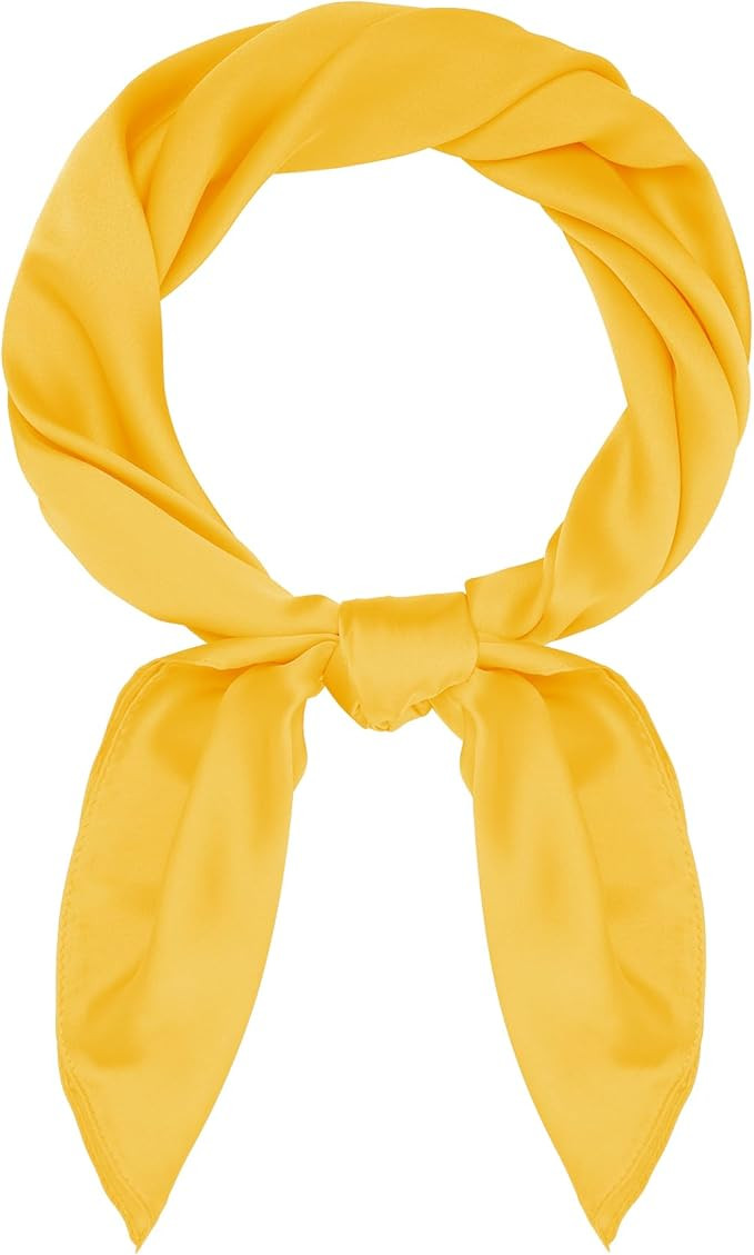 Satin Scarf Square Scarf Neck Hair Scarf Handkerchief Bandanas for Women Men Girls Boys Costume A... | Amazon (US)