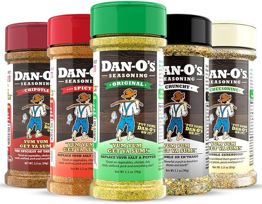 Dan-O's Seasoning Small 5 Bottle Combo | Original, Spicy, Chipotle, Crunchy & Cheesoning | 5 Pack | Amazon (US)