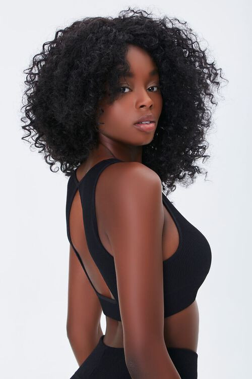 Ribbed Cutout Sports Bra | Forever 21 (US)