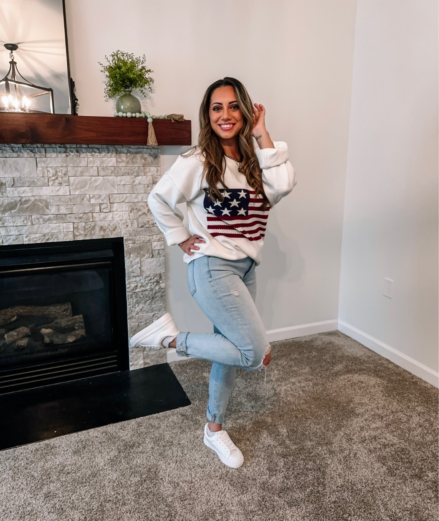 Perfect sweater for Memorial Day/4th of July bonfires 🔥 

#LTKstyletip #LTKSeasonal #LTKunder100