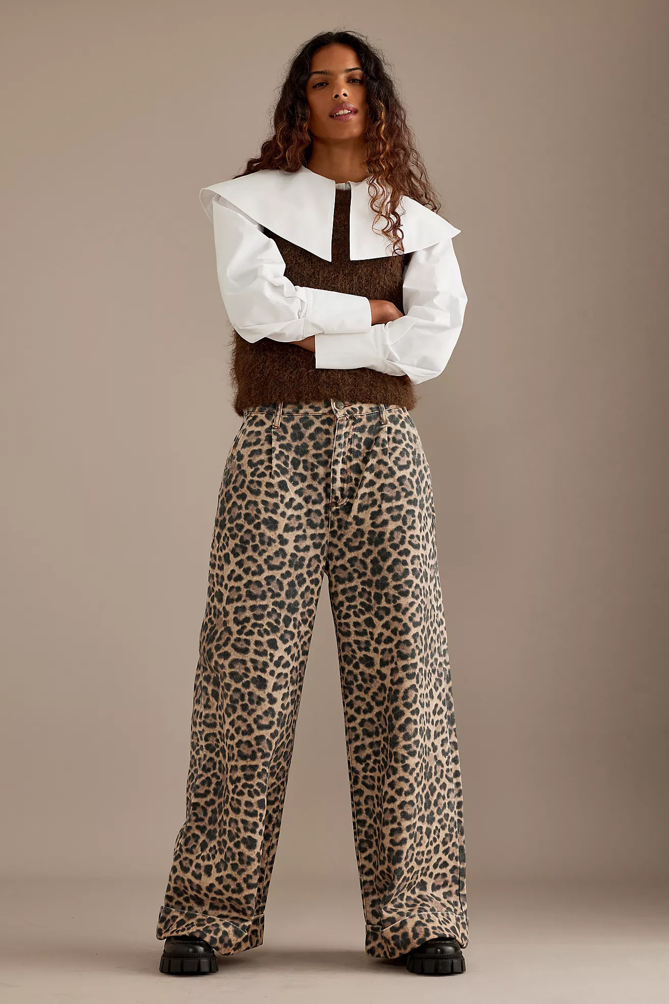 Pilcro Double Hem High-Rise Barrel Jeans | Anthropologie (UK)