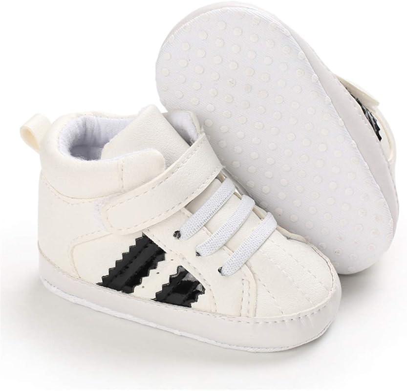 CENCIRILY Baby Boys Girls High Top Sneakers Soft Soles Anti Skid Infant Ankle Shoes Toddler Prewalke | Amazon (US)