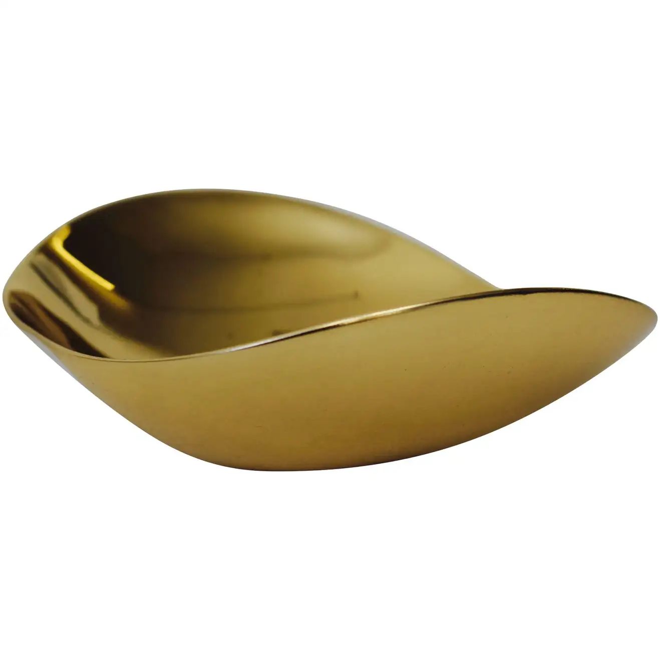 Polished Brass Shallow Bowl | 1stDibs