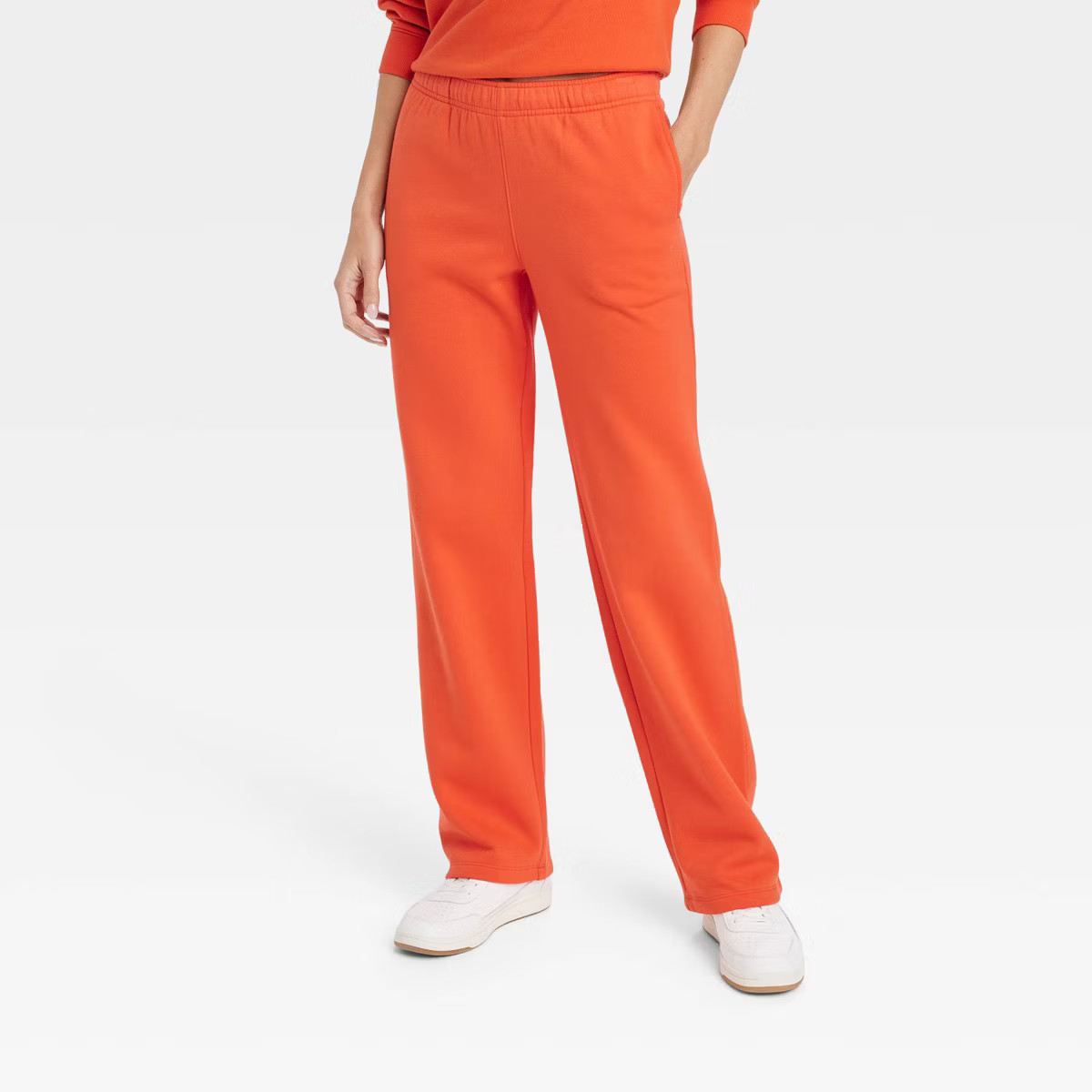 Women's Mid-Rise Straight Leg Sweatpants - Universal Thread™ Red S | Target