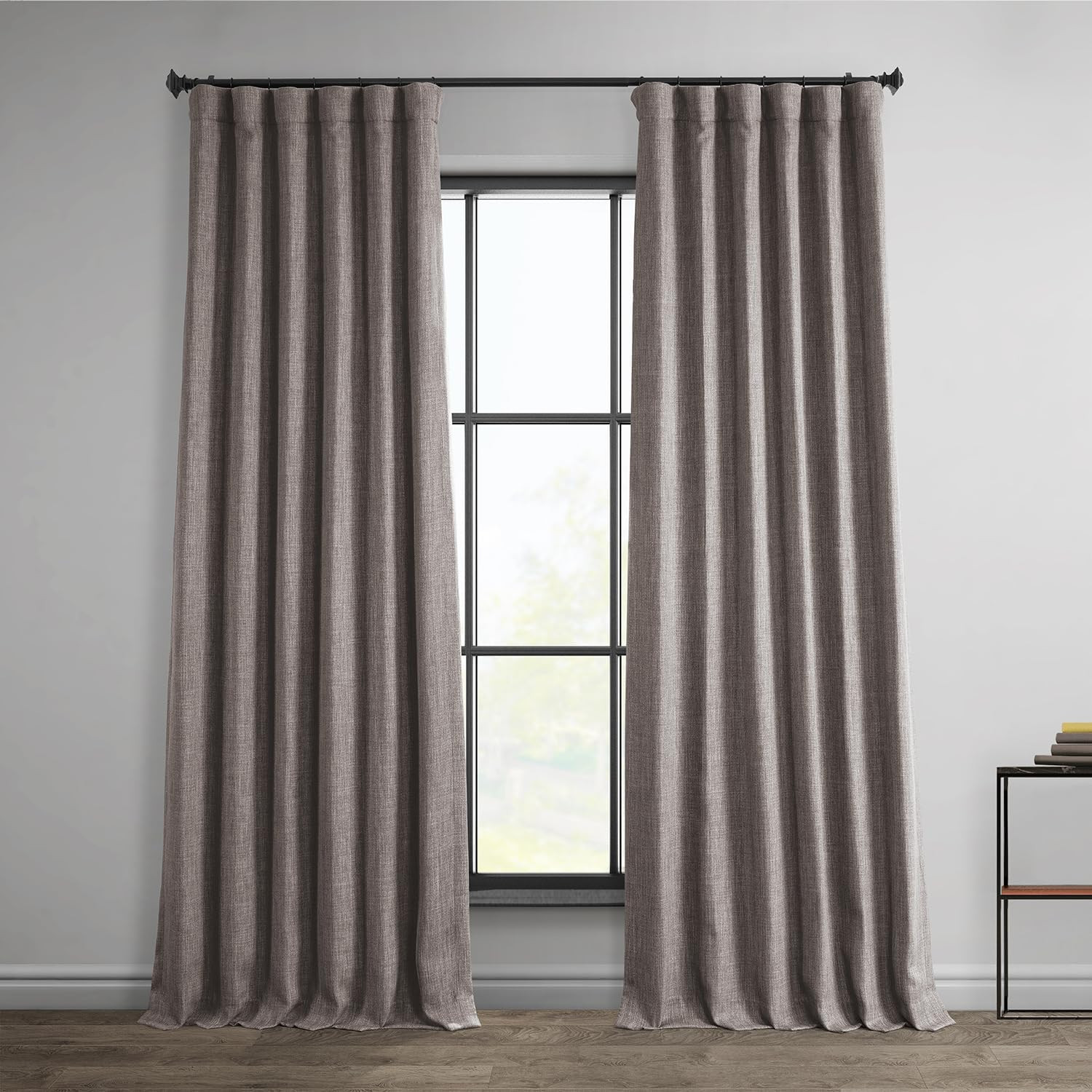 HPD Half Price Drapes Faux Linen Textured Room Darkening Curtains for Bedroom 96 Inches Long (1 P... | Amazon (US)
