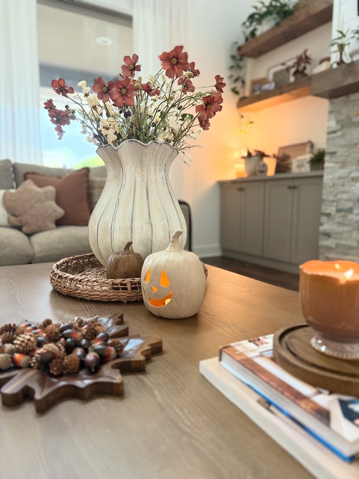 Fall coffee table styling 

#LTKHome #LTKHalloween #LTKSeasonal