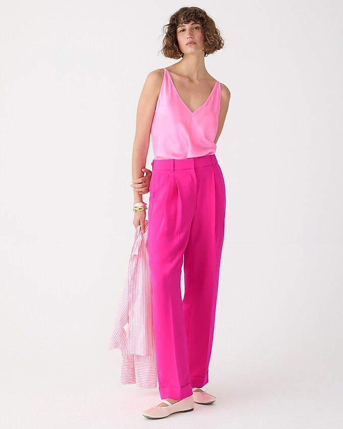 Tall wide-leg essential pant in city crepe | J. Crew US