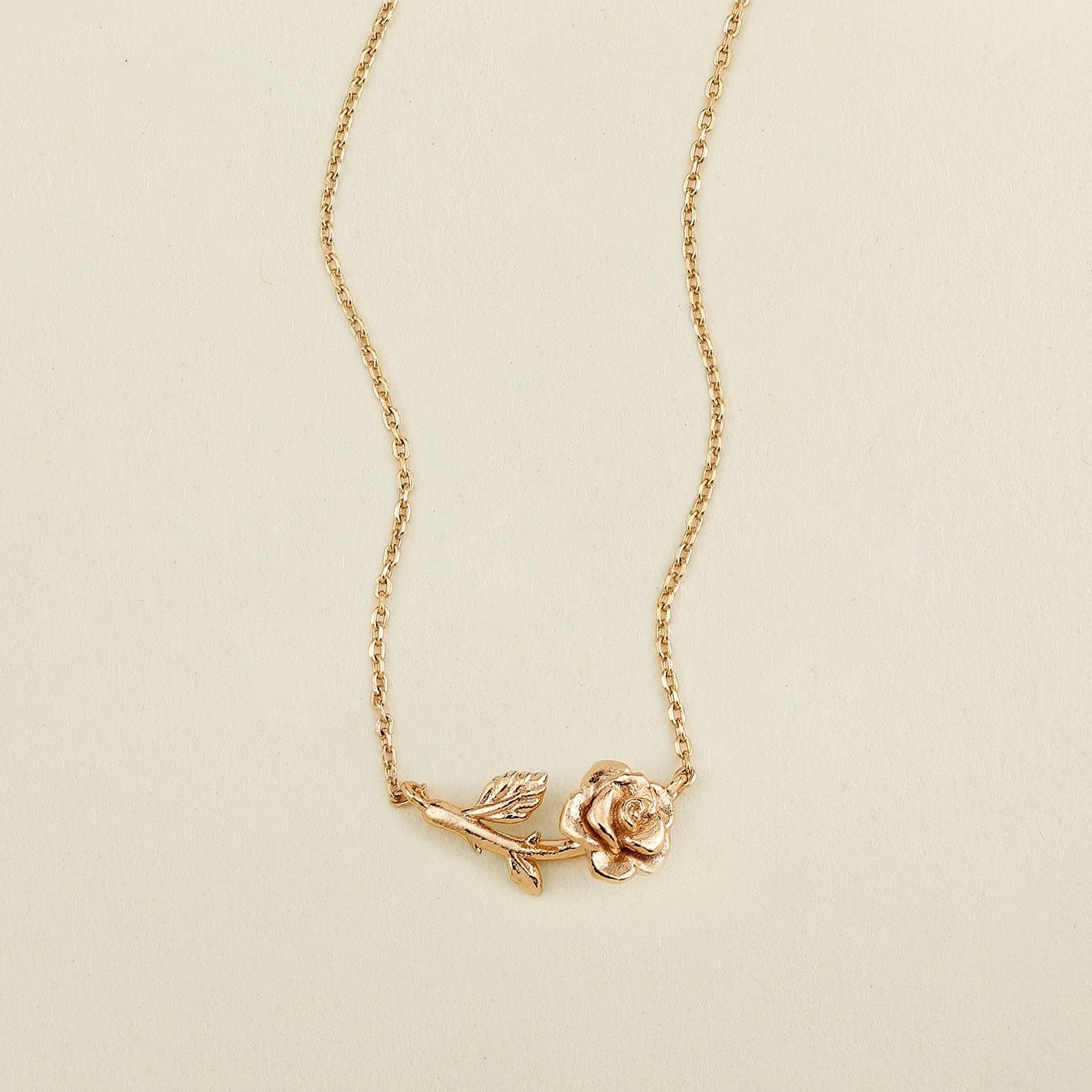 June Everbloom Birth Flower Necklace | Gold Vermeil | Birth Flower Necklace | Made by Mary (US)