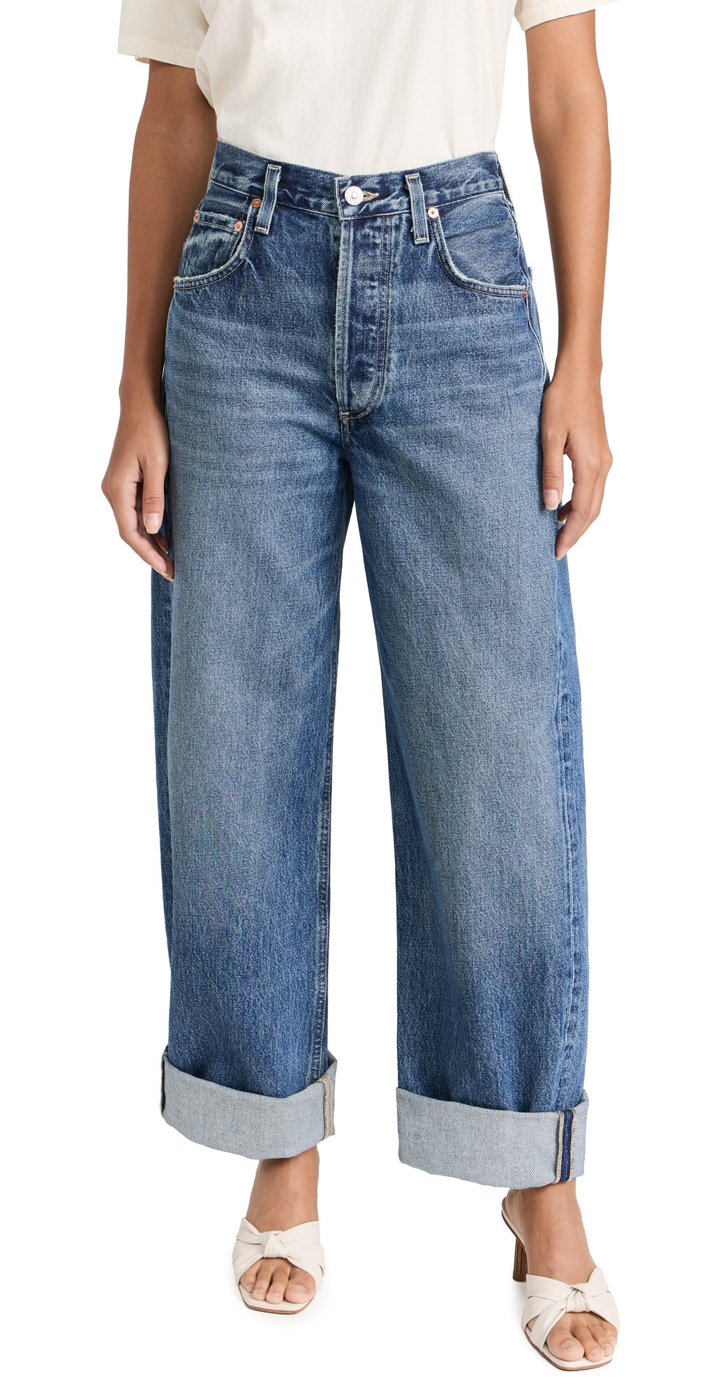 Citizens of Humanity Ayla Baggy Cuffed Crop Jeans Brielle 32 | Shopbop
