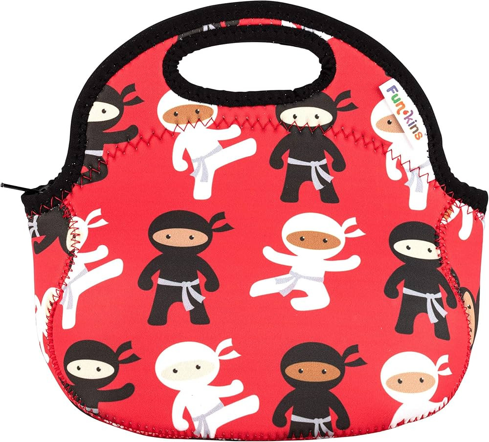 FUN KINS Insulated Lunch Bag for Kids, Durable, Machine Washable, Premium Quality, Interior Pocke... | Amazon (US)