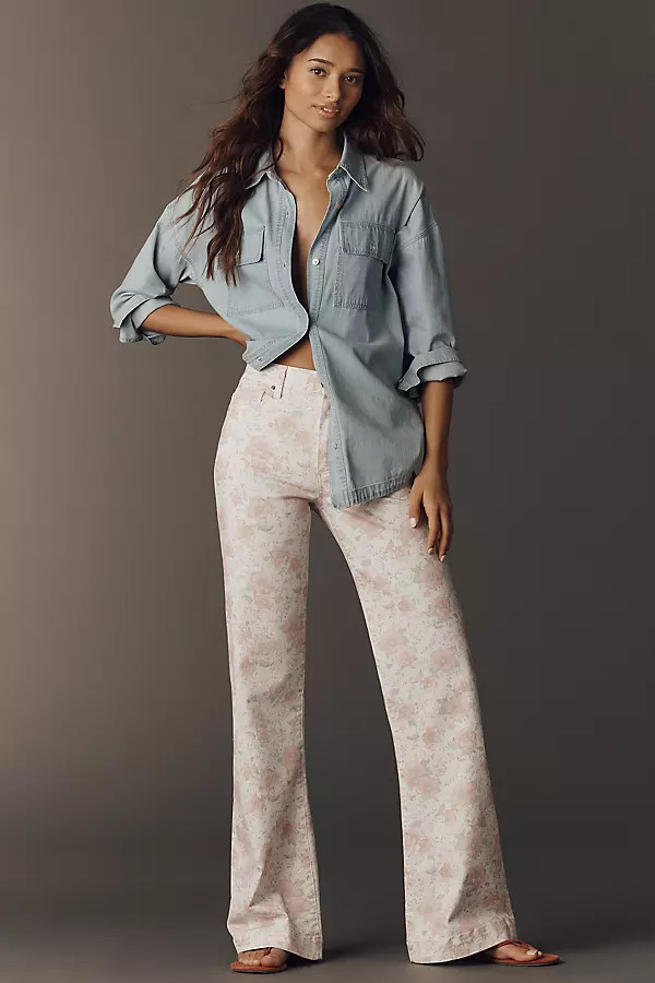 PAIGE Leenah High-Rise Wide-Leg Jeans | Anthropologie (US)