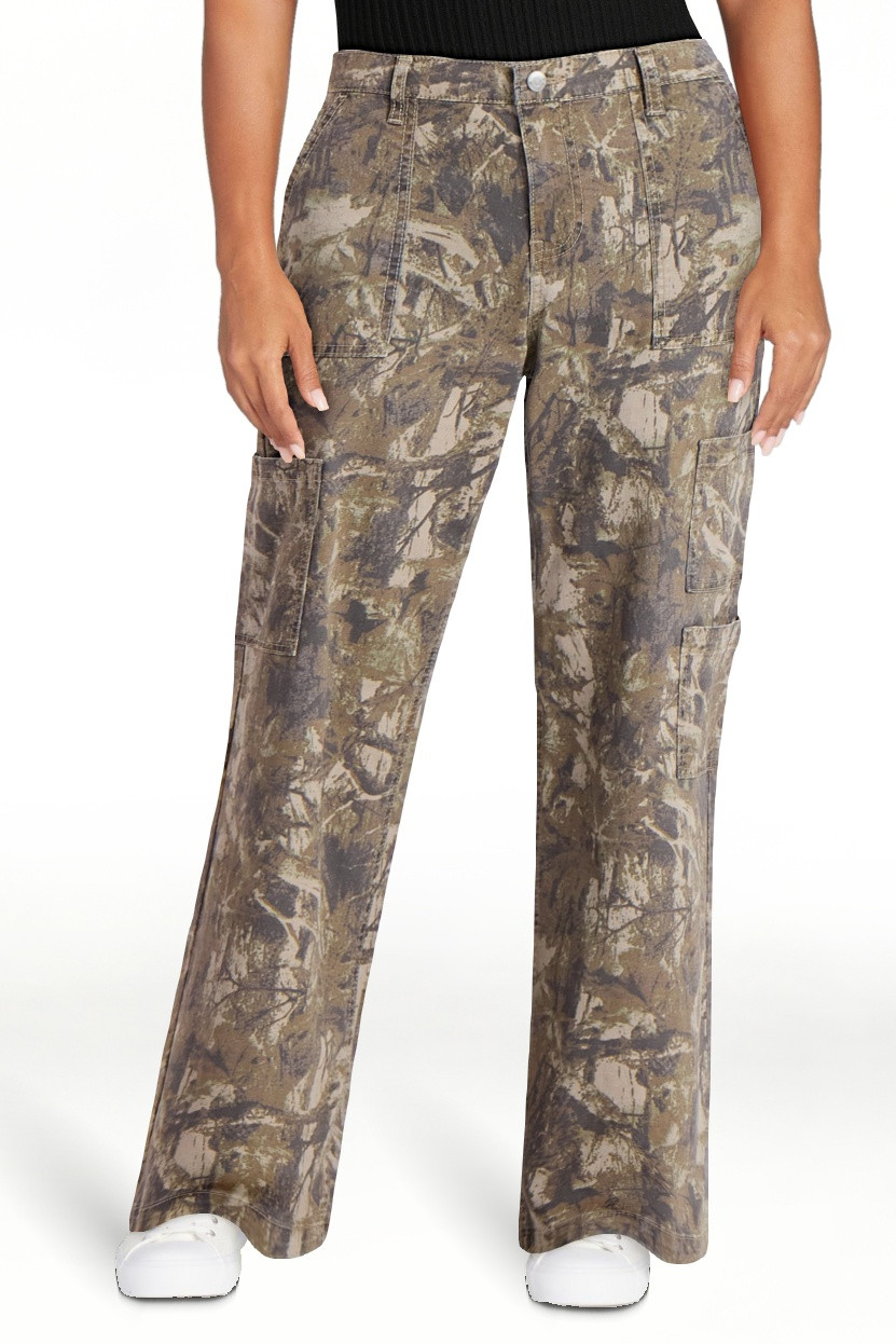 No Boundaries Women's Wide Leg Cargo Pants, 31.5" Inseam, Sizes XXS-4X | Walmart (US)