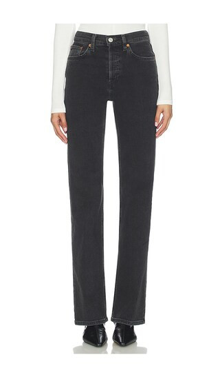RE/DONE 70's Bootcut Jeans in Black. - size 30 | Revolve Clothing (Global)