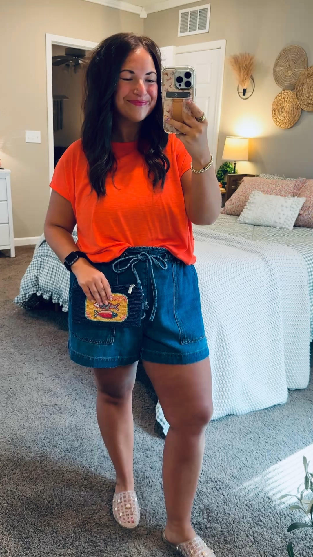 The ultimate summer uniform: a classic tee, favorite denim shorts, and a playful fish wristlet to tie it all together! 🐟☀️ Easy, affordable, and perfect for all your summer adventures.


jelly flats: fit true to size // wearing a 5
shorts: fit true to size // wearing a large
tee: fits true to size // wearing a large 

 #LTKootd #LTKMidsize