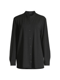 Click for more info about Band Collar Relaxed Shirt