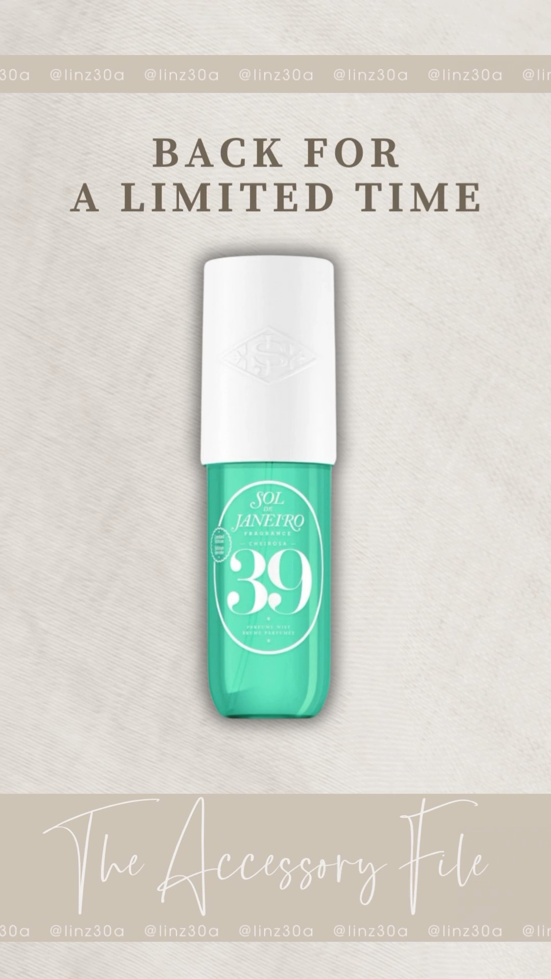 Sol de Janeiro retired scene Cheirosa 39 is BACKKKK - but for a limited time. I just ordered THREE!!!! 



#LTKFindsUnder50 #LTKSummerEdit #LTKBeauty