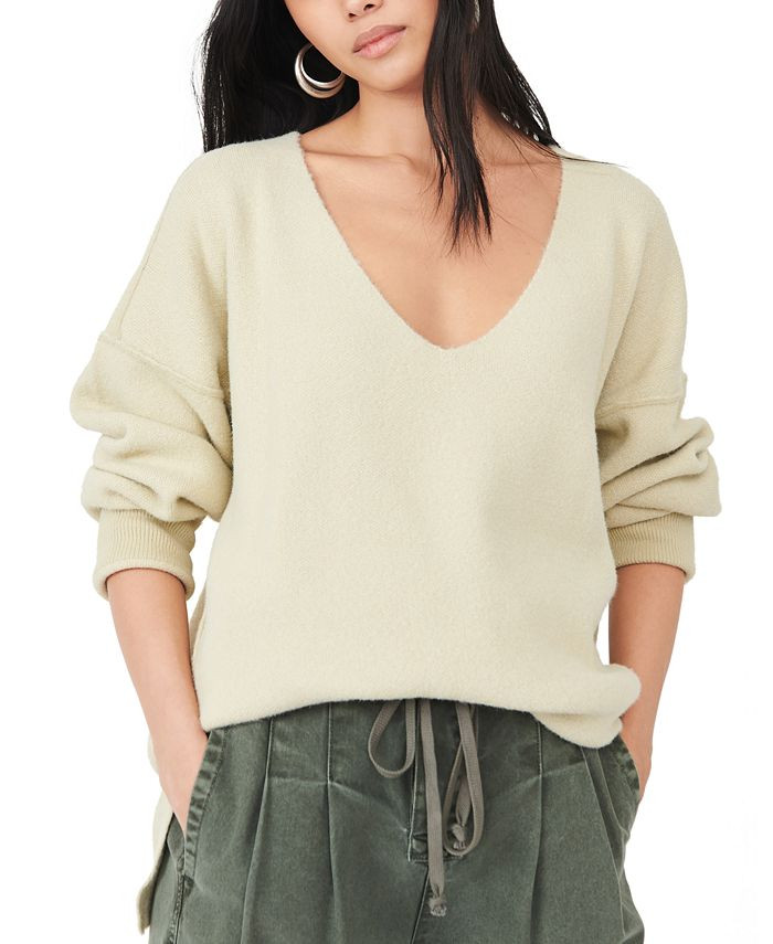 Free People  Sweater Weather V-Neck & Reviews - Sweaters - Women - Macy's | Macys (US)