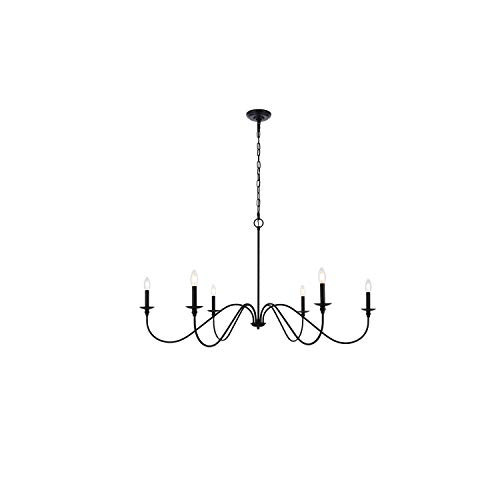 Living District Rohan 48 inch Chandelier in Matte Black | Amazon (US)