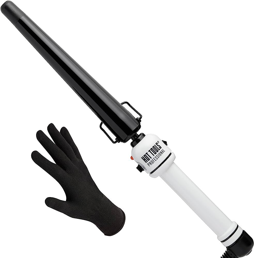 HOT TOOLS Professional Nano Ceramic Extra Long Tapered Curling Iron for Shiny Curls, 3/4 to 1 1/4... | Amazon (US)