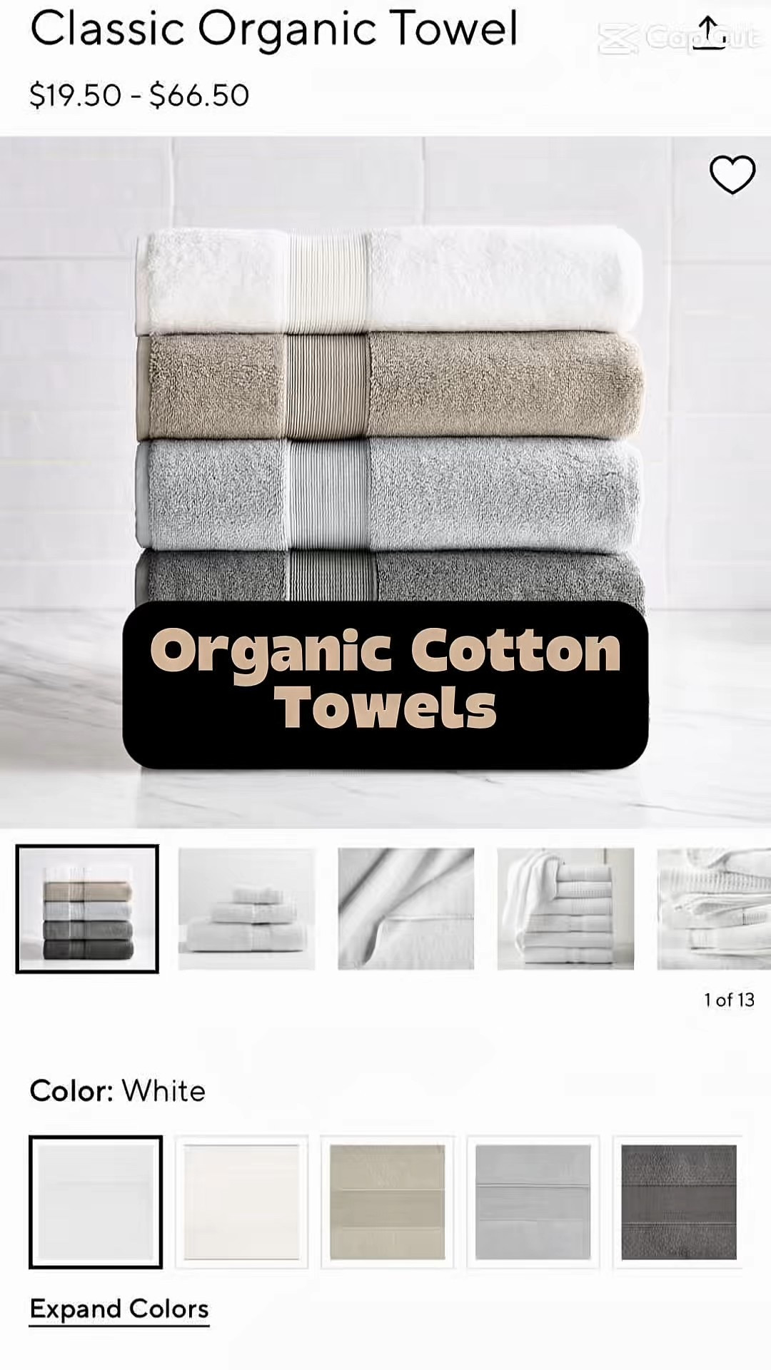 Did you know @PotteryBarn carries beautifully colored organic cotton towels? I was impressed by how luxe they feel and how responsibly they’re made.

Why I like them:

• 100% organic cotton
• Plush 820-gram weight
• Highly absorbent yet quick-drying
• OEKO-TEX STANDARD 100 certified for safety (tested for 1,000+ harmful substances)
• Ecocert Greenlife certified organic (Cert #00258798)
• Durability tested over 100 wash cycles (shrinkage, pilling, absorbency, colorfastness)
• White towels meet contract-grade performance standards
• Designed to last with strong tensile strength
• Made responsibly (imported)

Care tips:

• Wash before first use
• Machine wash warm on gentle cycle
• Use only non-chlorine bleach if needed
• Tumble dry low
• Avoid harsh chemicals or facial products to protect color

Follow me on Instagram and LTK for more low-tox home swaps and sustainable finds.
@holistic.ish.mandini
Find my links on LTK: Holistic.ish.Mandini

#PotteryBarn
#PotteryBarnHome
#OrganicCottonTowels
#OrganicCottonHome
#SustainableHome
#LowToxLiving
#EcoFriendlyHome
#GreenHomeEssentials
#NaturalHomeProducts
#HomeEssentials
#BathroomRefresh
#BathroomInspo
#MinimalHome
#CleanLivingCommunity
#HolisticLiving
#SmallCreatorCommunity
#LTKHome
#LTKFinds
#LTKBathroom