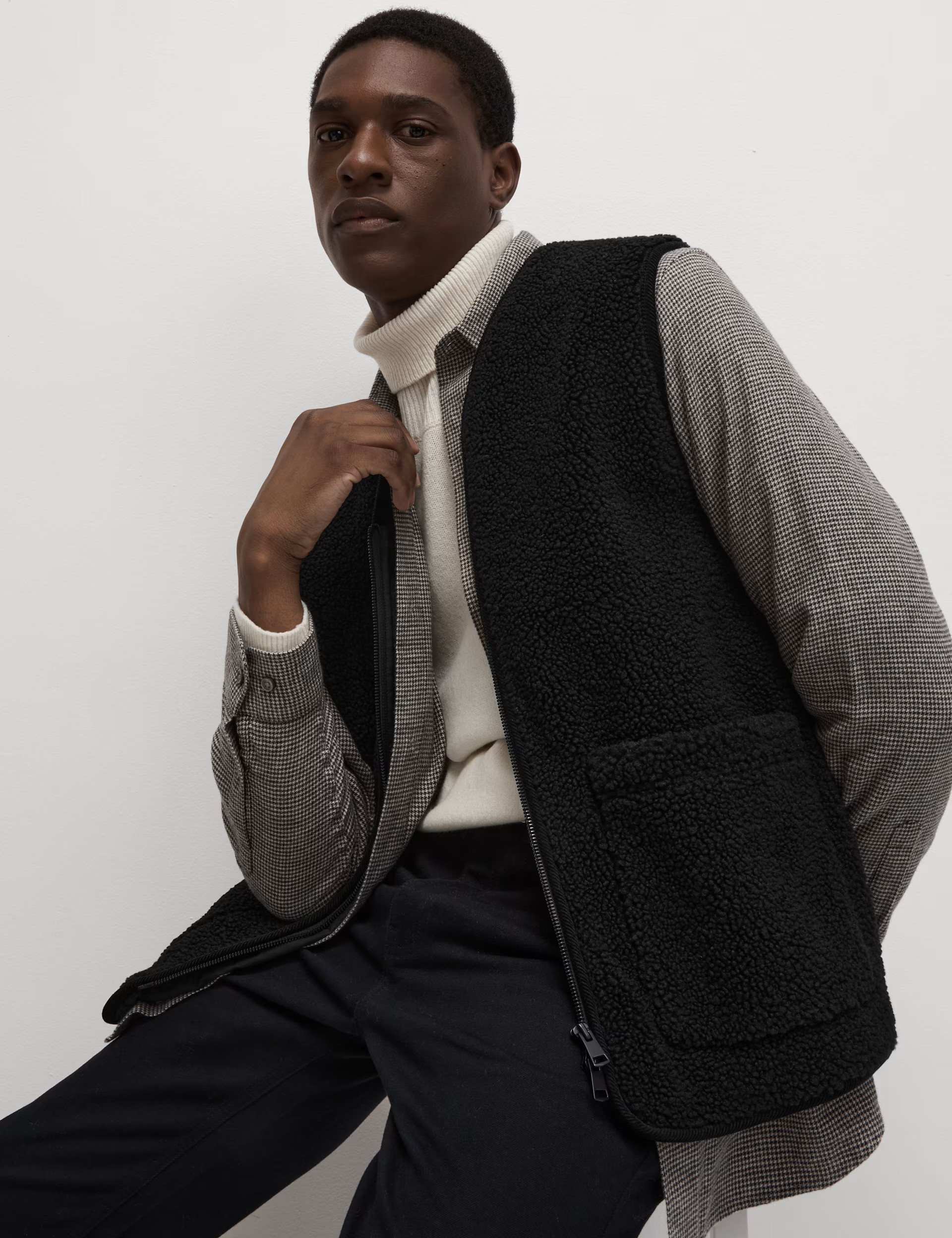 Borg Gilet | M&S Collection | M&S | Marks & Spencer (UK)