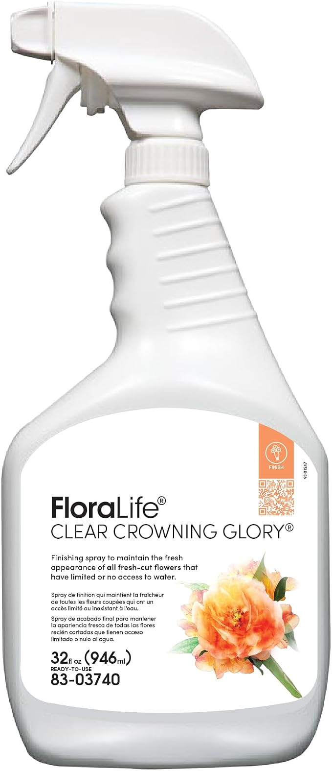 FloraLife Clear Crowning Glory - Liquid Shield Finishing Spray for Fresh-Cut Flowers - 32fl oz | Amazon (US)