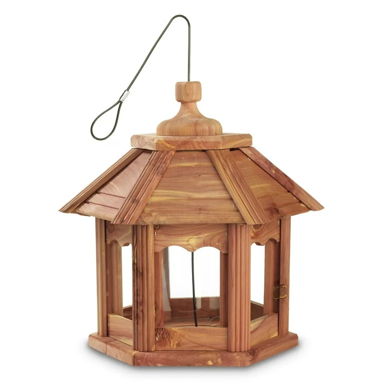 Pennington Cedar Gazebo Wild Bird Feeder, 3 lb. Hopper Capacity | Walmart (US)