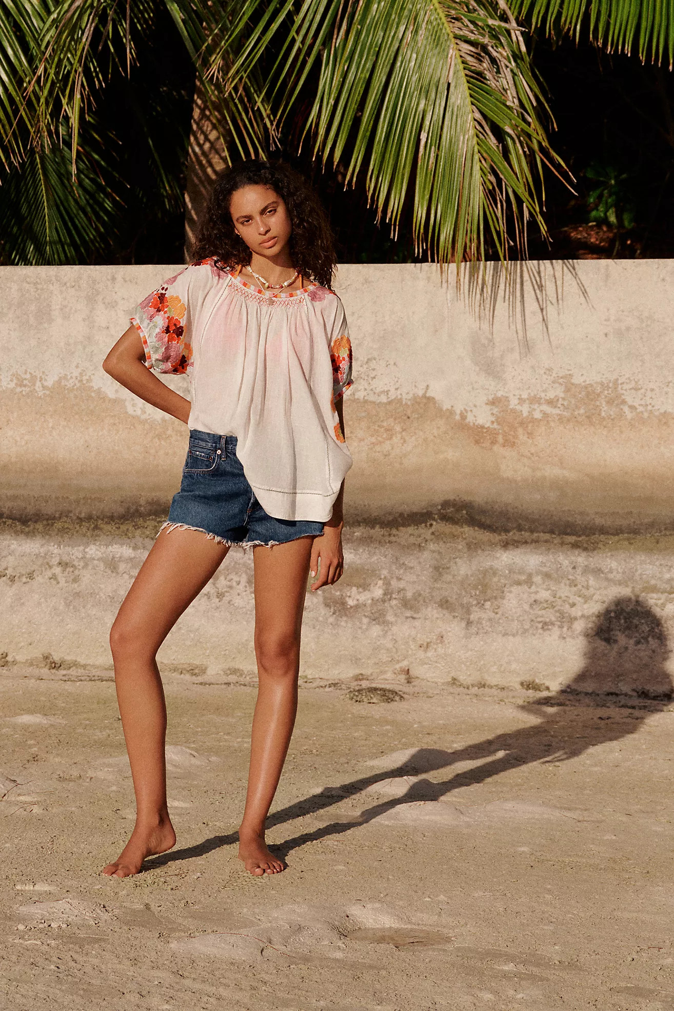 AGOLDE Parker Denim Fray Shorts | Anthropologie (US)