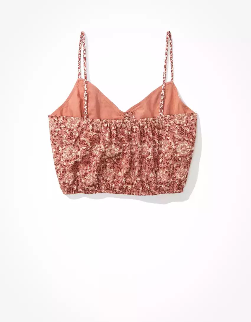 AE Printed Crop Cami | American Eagle Outfitters (US & CA)