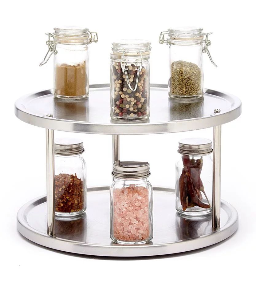 2 Tier lazy susan turntable 360-degree lazy susan organizer use for a spice organizer or kitchen ... | Walmart (US)