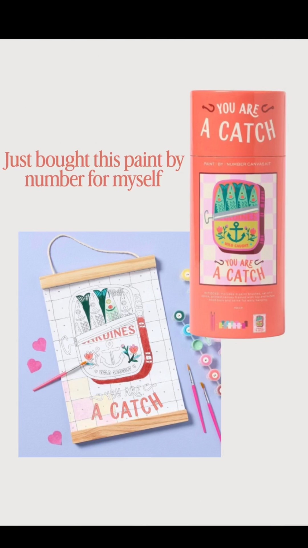 Valentine's Day Tinned Fish Paint By Number Canvas Kit a fun valentines DIY

#valentines

#LTKValentine #LTKmomlife