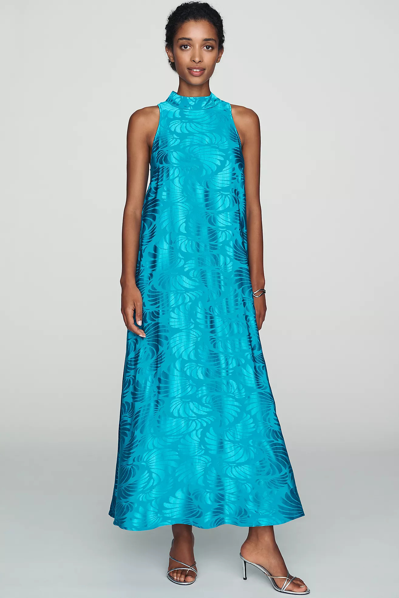 Farm Rio x Anthropologie Mock-Neck Sleeveless Maxi Dress | Anthropologie (US)