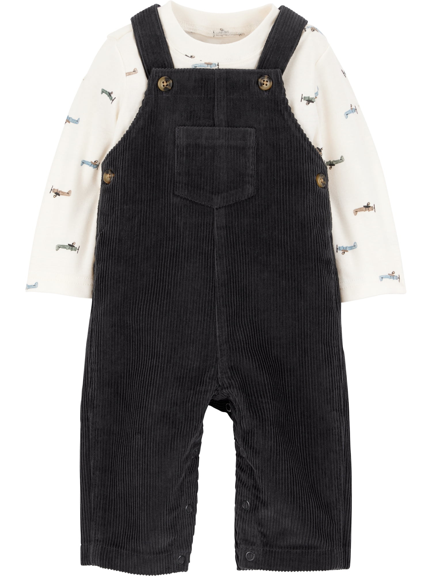 Carter's Child of Mine Baby and Toddler Boy Overalls Set, 2-Piece, Sizes 0/3-24 Months | Walmart (US)