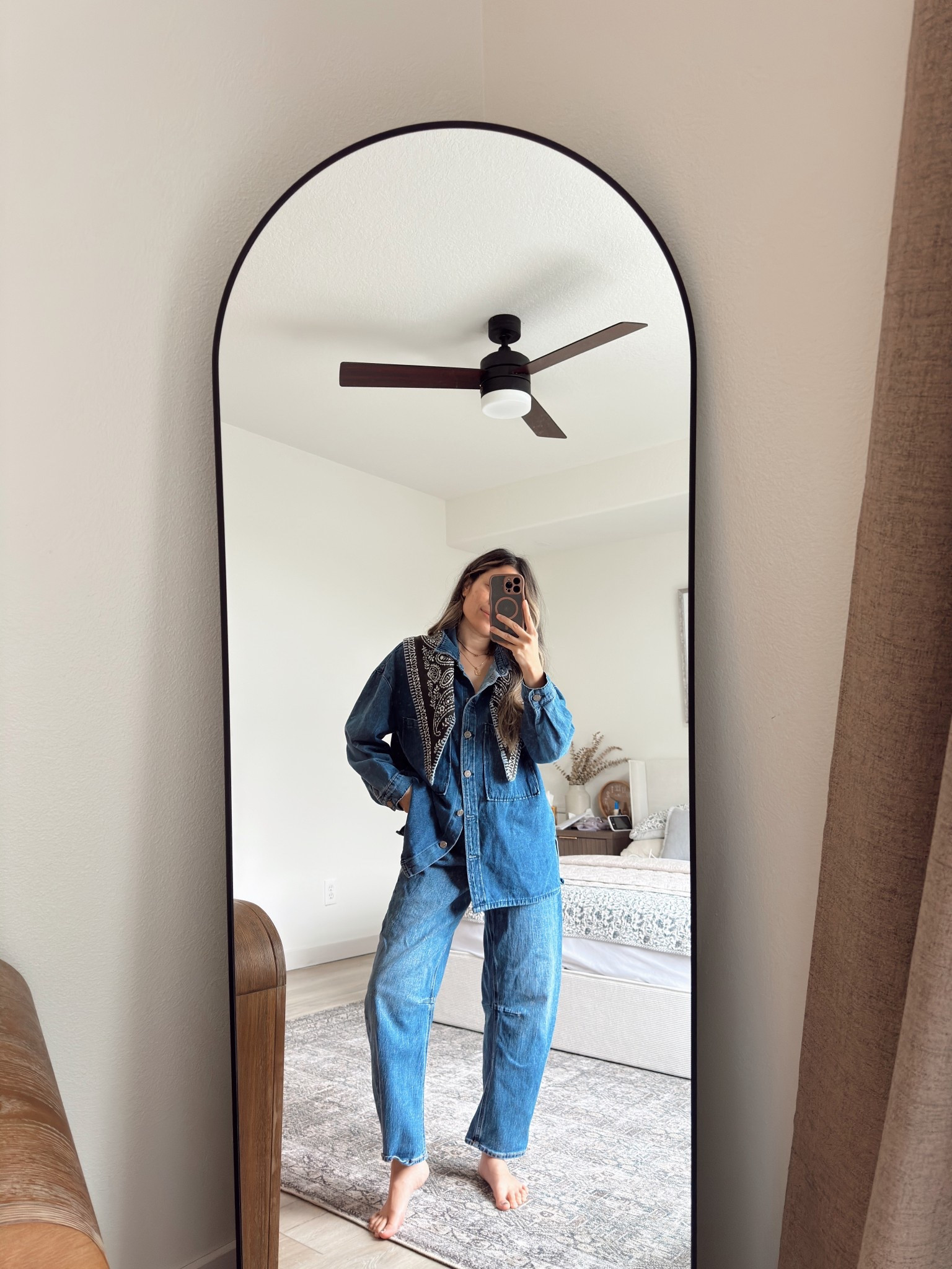 Nothing beats a Canadian tuxedo. Love this fit together, perfectly fitted but not overstimulating like Jean is laying heavy on your body! I’m 5’3” top wearing small color: blue. Bottoms: size 4. #momfashion #ootd #momootd #canadiantuxedo

#LTKmomlife #LTKFindsUnder50 #LTKPetite