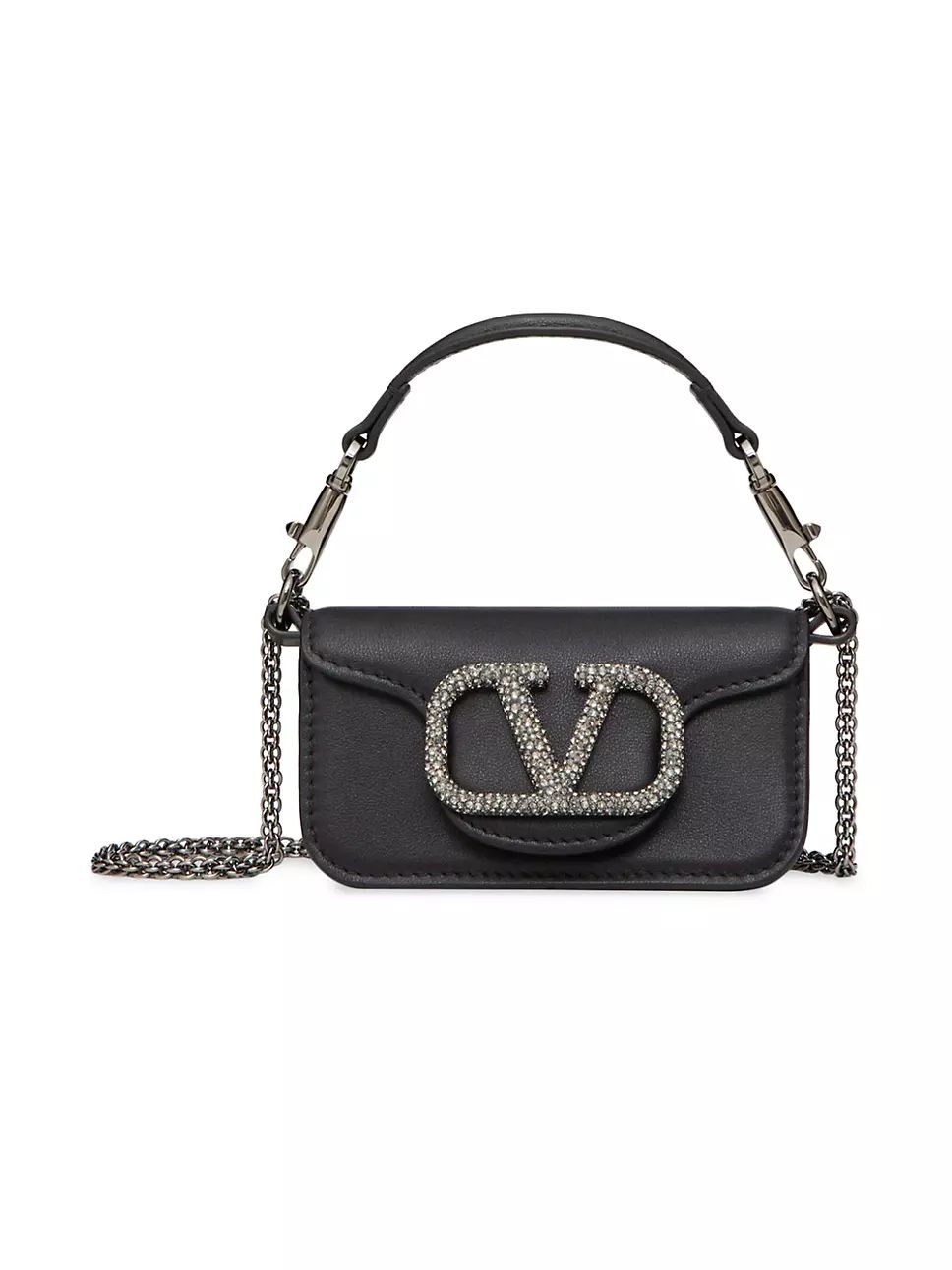 Locò Micro Bag With Chain And Jewel Logo | Saks Fifth Avenue