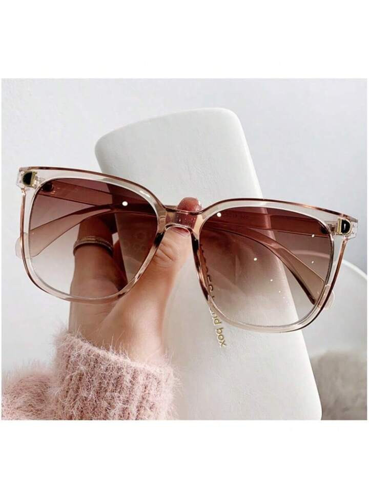 1pc Women's Pc Frame Fashionable Jelly Colored Sunglasses, For Outdoor Activities, Driving, Beach... | SHEIN