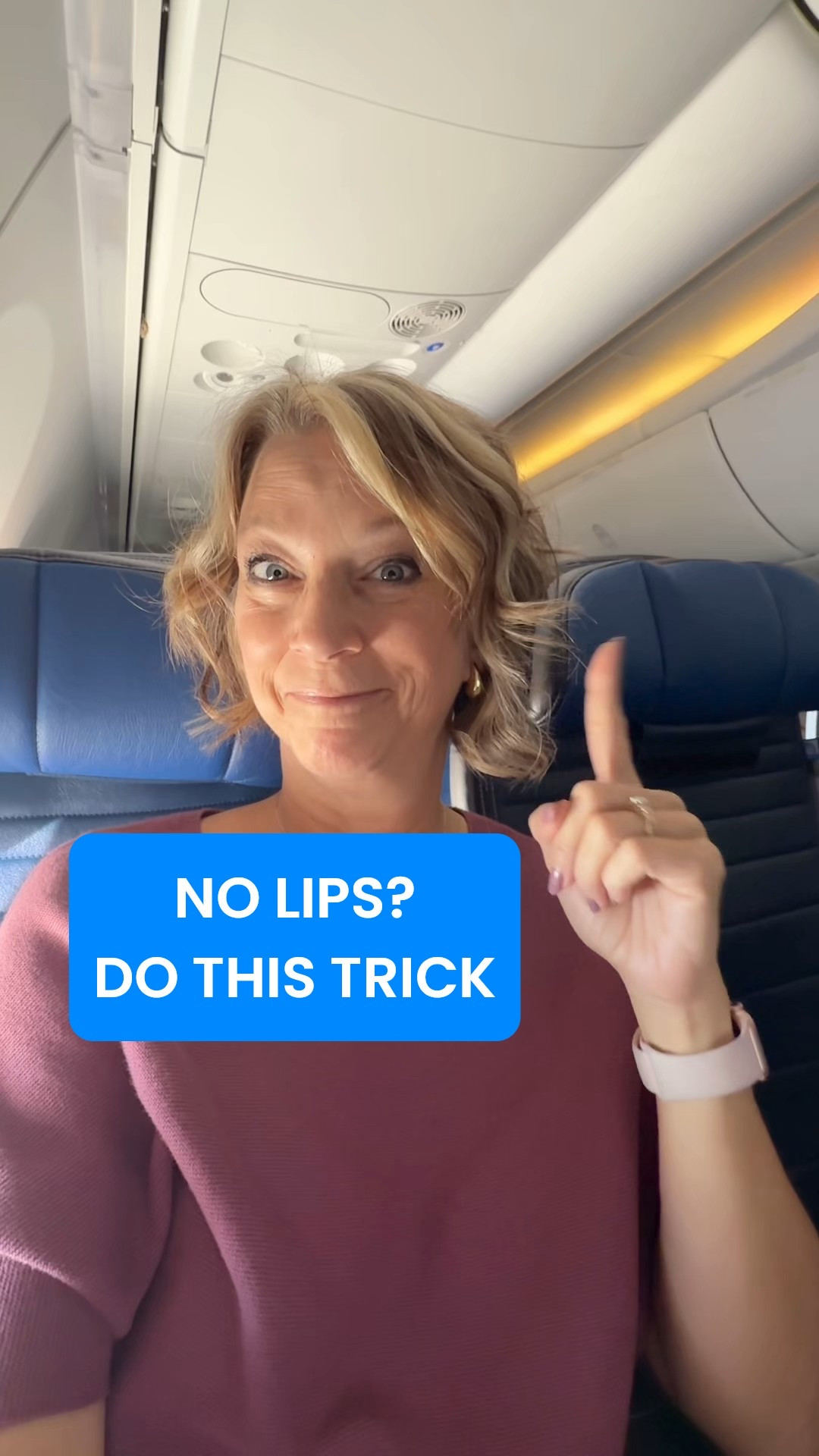 Women over 40 with small lips, this is a neutral lip trick I wear with my travel outfits
It actually looks natural on my midlife lips.
Tip 1: instead of lining your lips, fill in your lips just a little bit with flecks
with a neutral color or a darker color. I'm using Fenty Beauty
Traced Out in a neutral shade.
Tip 2: cover with Elf Crystal Baller lip gloss - no texture of glimmer stuff,
no burning plumping sensation, but hours of stay without it being sticky.
I feel fancy with lipstick on so this hack is what I use when traveling
and now for everyday makeup looks as a woman over 40 AND over 50.
👨🏼‍✈️I’m a Houston pilot wife sharing tips to help you “travel the globe
without a worry in the world” on YTube and IG. travel makeup,
makeup for over 50, midlife, neutral makeup look, @elf @sephora Sephora Savings Event 

#LTKOver40 #LTKBeauty #LTKTravel