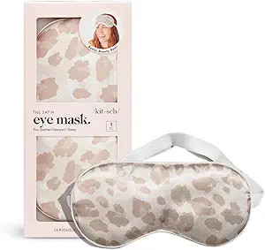 Kitsch Satin Eye Mask for Sleeping Women, Softer Than Silk Sleep Mask | Satin Blindfold | Travel ... | Amazon (US)