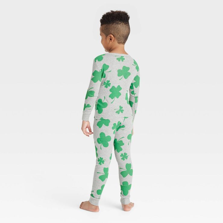 Kids' St. Patrick's Day Matching Family Pajama Set - Gray | Target