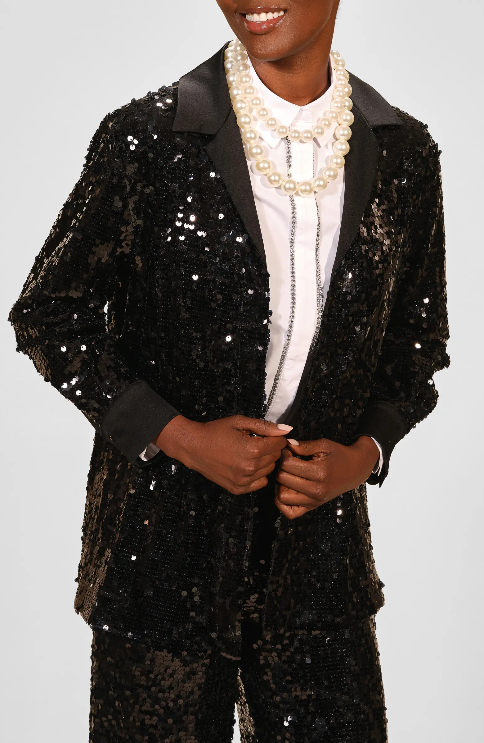 Isaac Mizrahi New York Sequin Notch Lapel Blazer | Nordstrom | Nordstrom