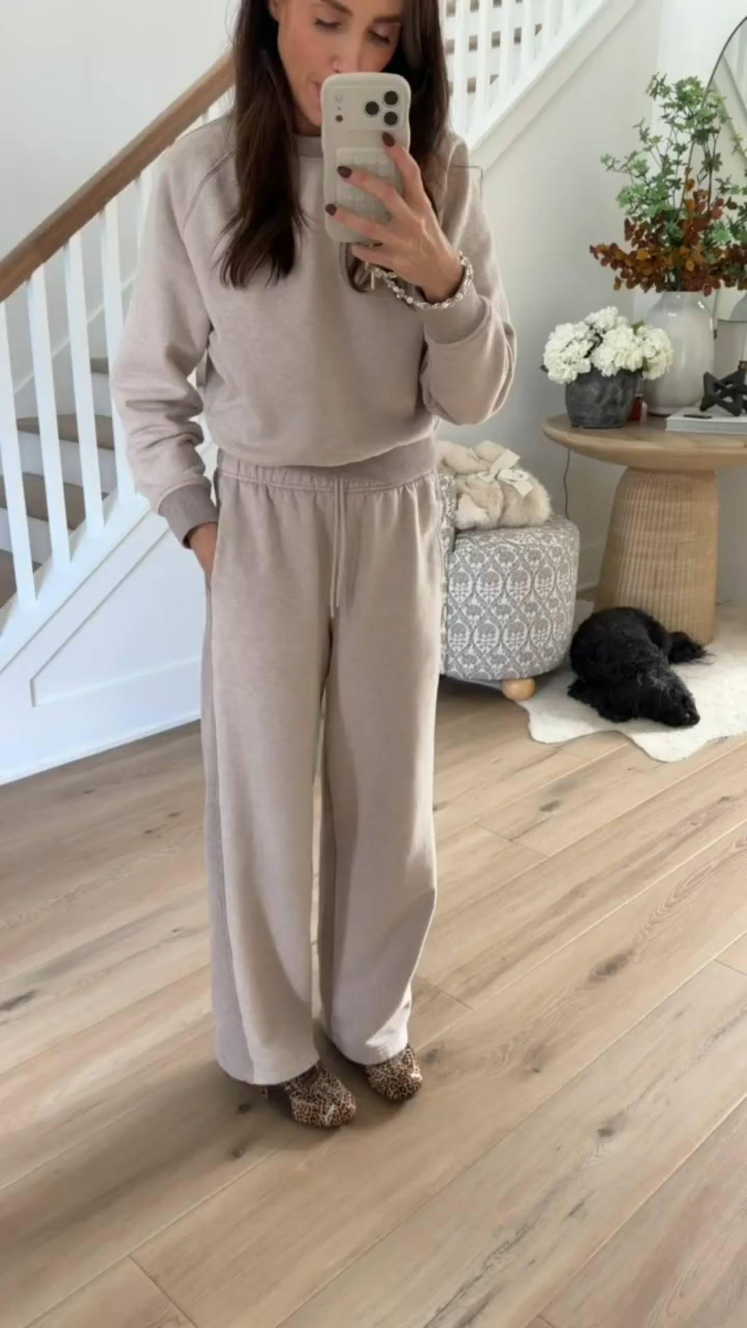 Casual winter looks, sporty winter outfit, annabrstyle, matching set, leopard print, tennis shoes, sweat set

#LTKActive #LTKSeasonal #LTKOver40